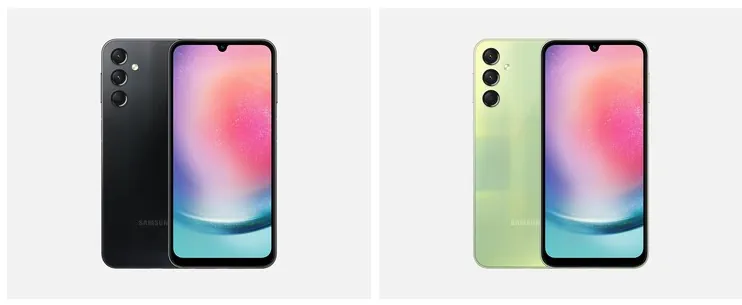 galaxy a24 colors screens