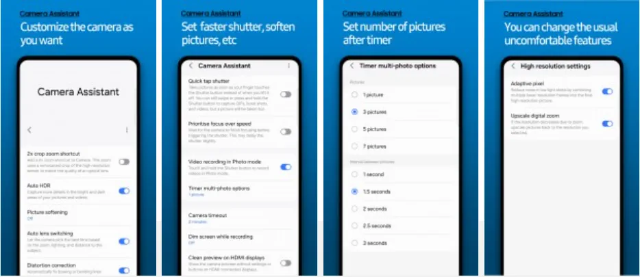 galaxy a54 camera assistant