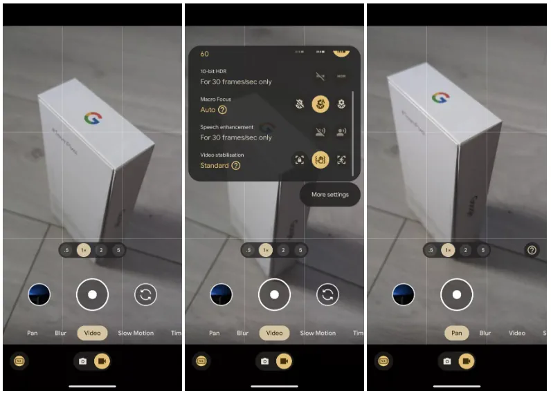 gcam new layout