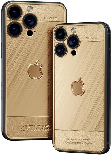 gold iphone caviar