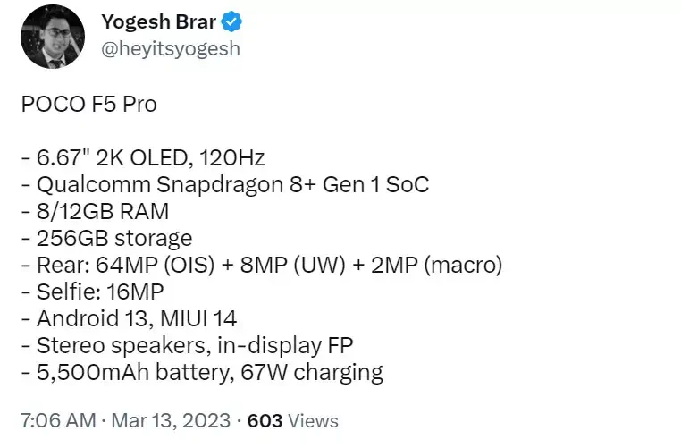 poco f5 pro specs