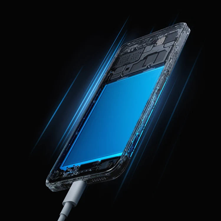 redmi 12 Blue Charging