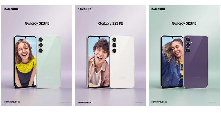 s23 fe colors
