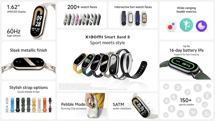 smart band 8 features