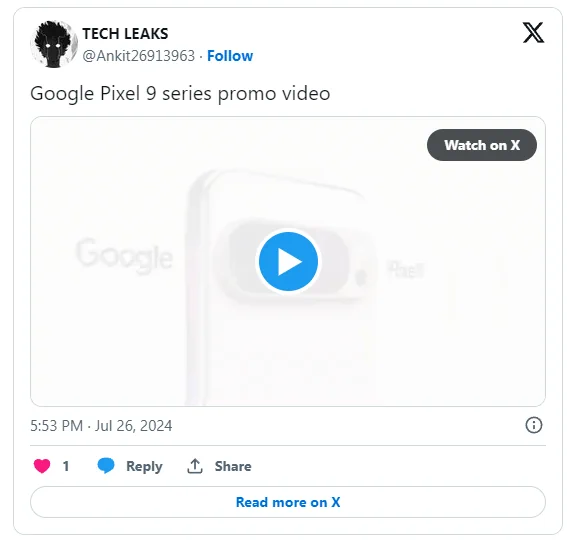 Pixel 9 ai features video leak