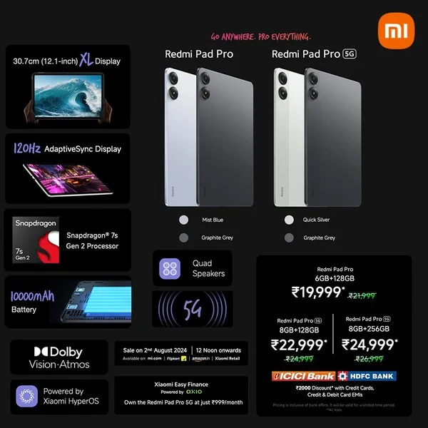 Redmi Pad Pro 5G banner