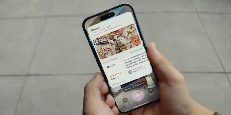 Visual intelligence apple