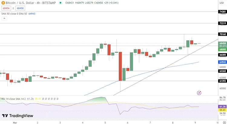 bitcoin price chart 2024
