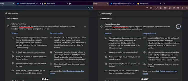 chrome ai security