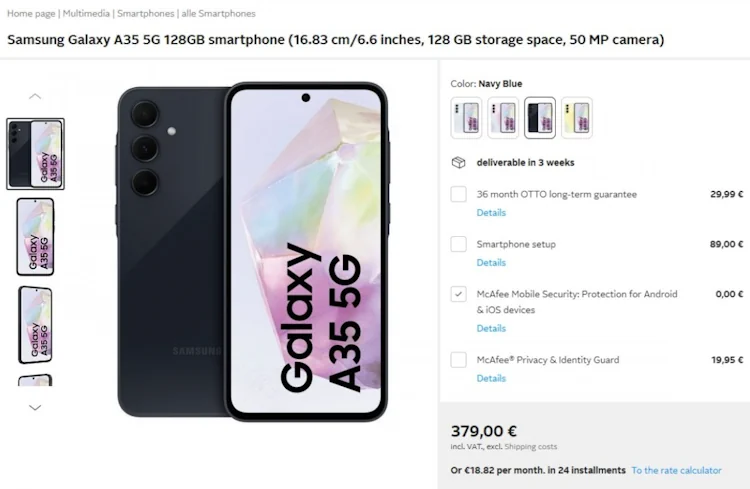 galaxy a35 128gb price