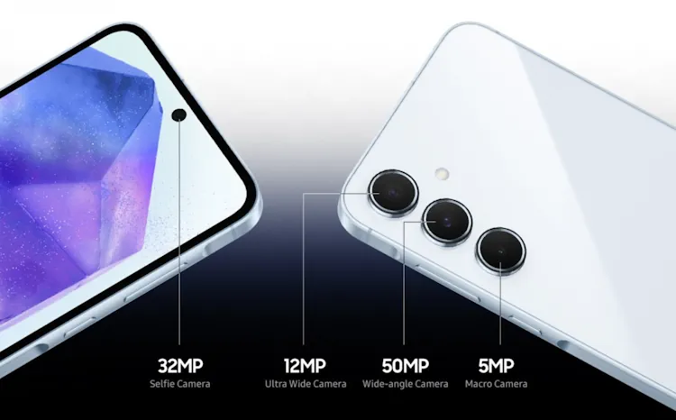 galaxy a55 camera setup