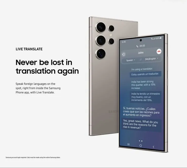 galaxy s24 live translate