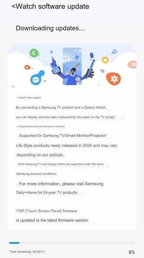 galaxy watch6 update healthview