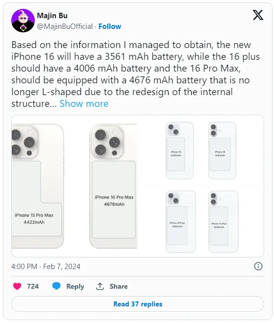 majin bu iphone leaks on x