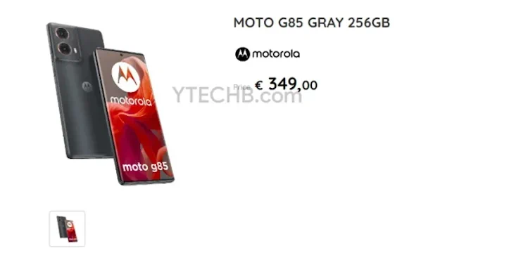 moto g85 leak price