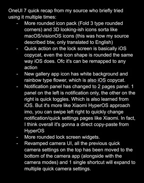 one ui 7 leaks features