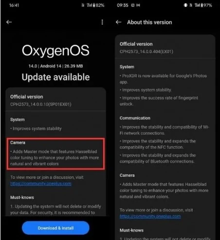 oneplus 12 first update