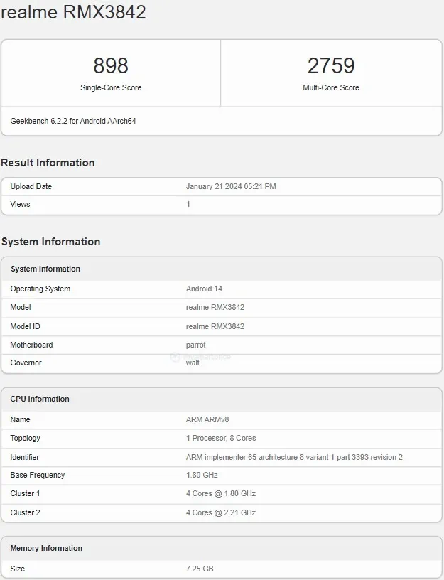 realme 12 rmx3842 specs