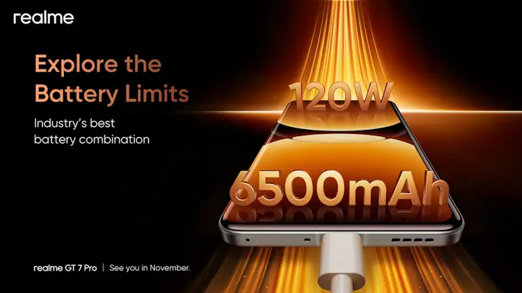 realme gt7 pro battery