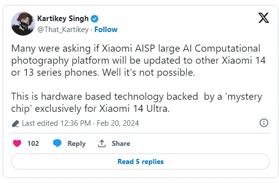 xiaomi 14 ultra AISP singh x