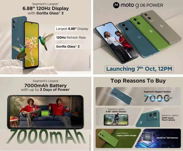 Moto G06 Power banners