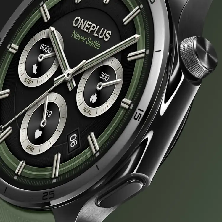 OnePlus Watch 3 titanium bezel