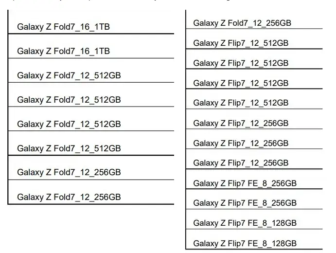 galaxy z fold7 leaks ron