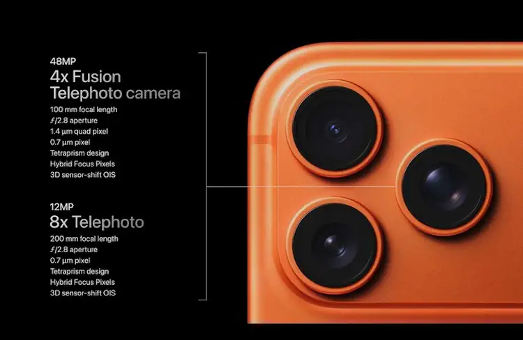 iPhone 17 Pro camera specs