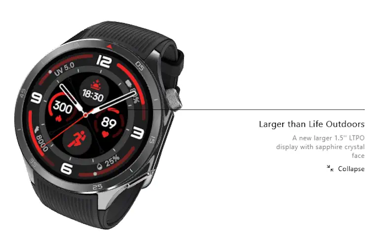 oneplus watch3 screen