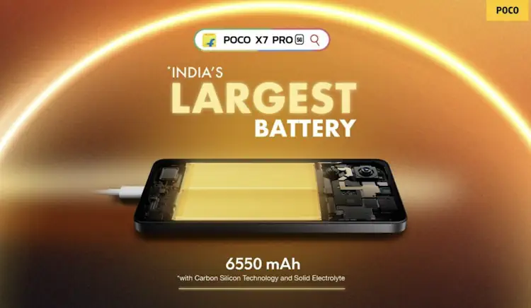 poco x7 pro battery
