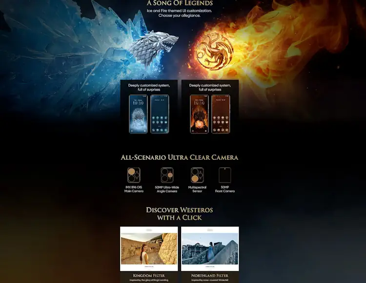 realme 15 pro game of thrones colors banner