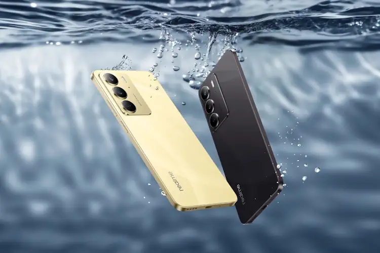realme c75 water