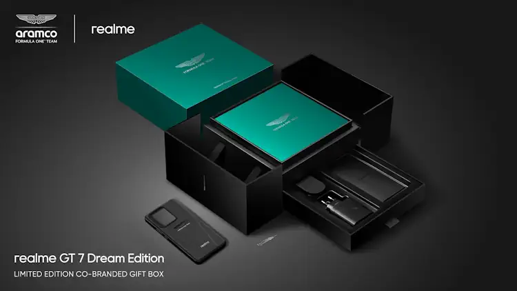 realme gt7 aston martin unboxing