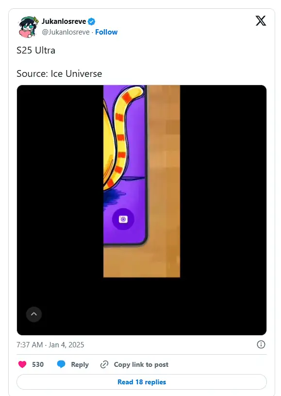 s25 ultra leak ice uni corner