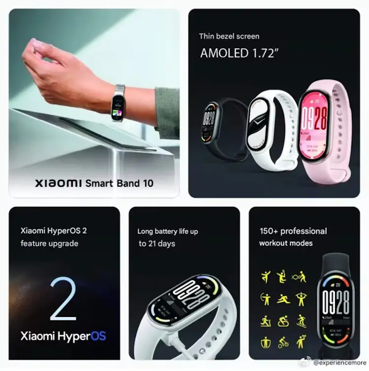 smart band 10 promo leaks