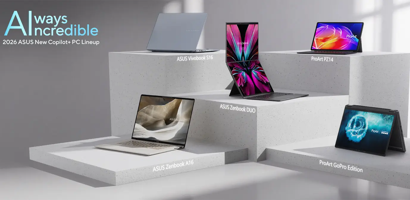 6 laptops της ASUS που εντυπωσίασαν στο CES 2026