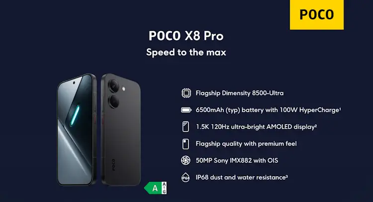 poco x8 pro with specs