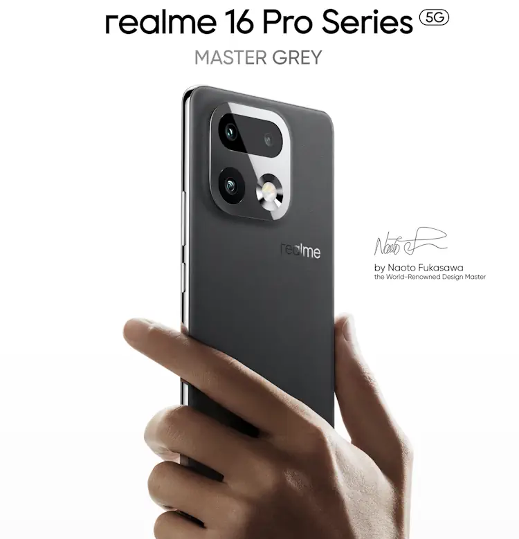 realme 16 pro plus grey color