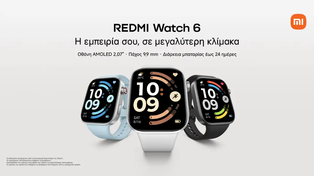 REDMI Watch 6: Το Smartwatch που προσαρμόζεται σε κάθε πτυχή της ζωής σας