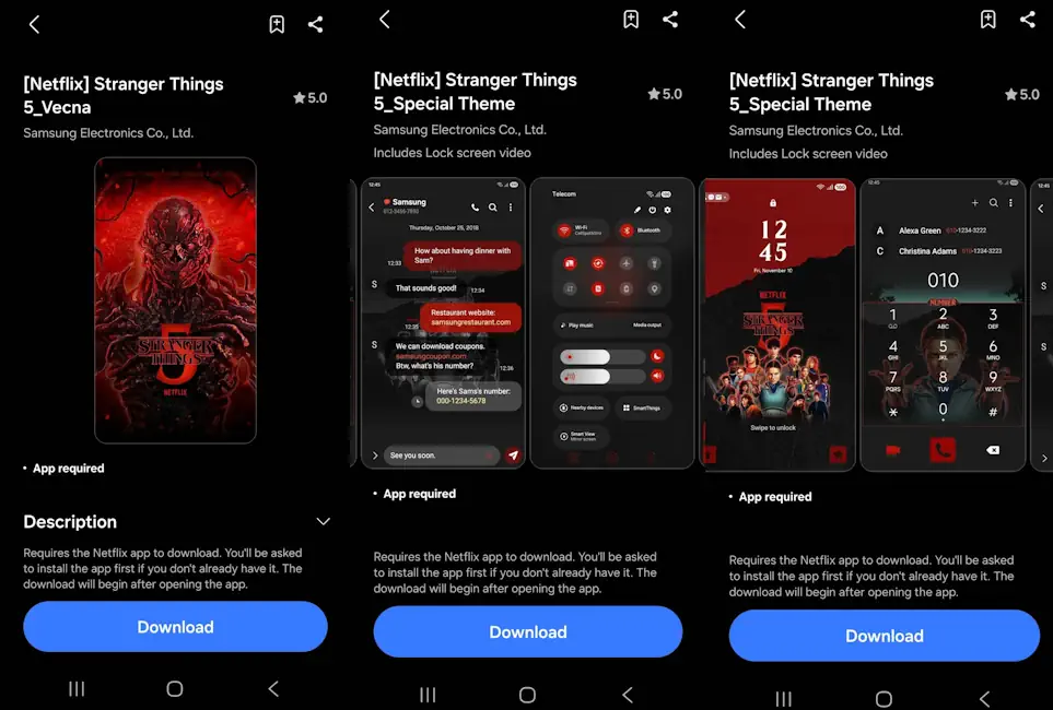 stranger things theme screenshots