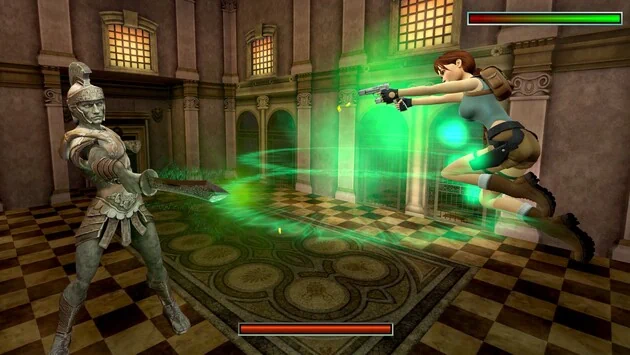 lara croft boss battle